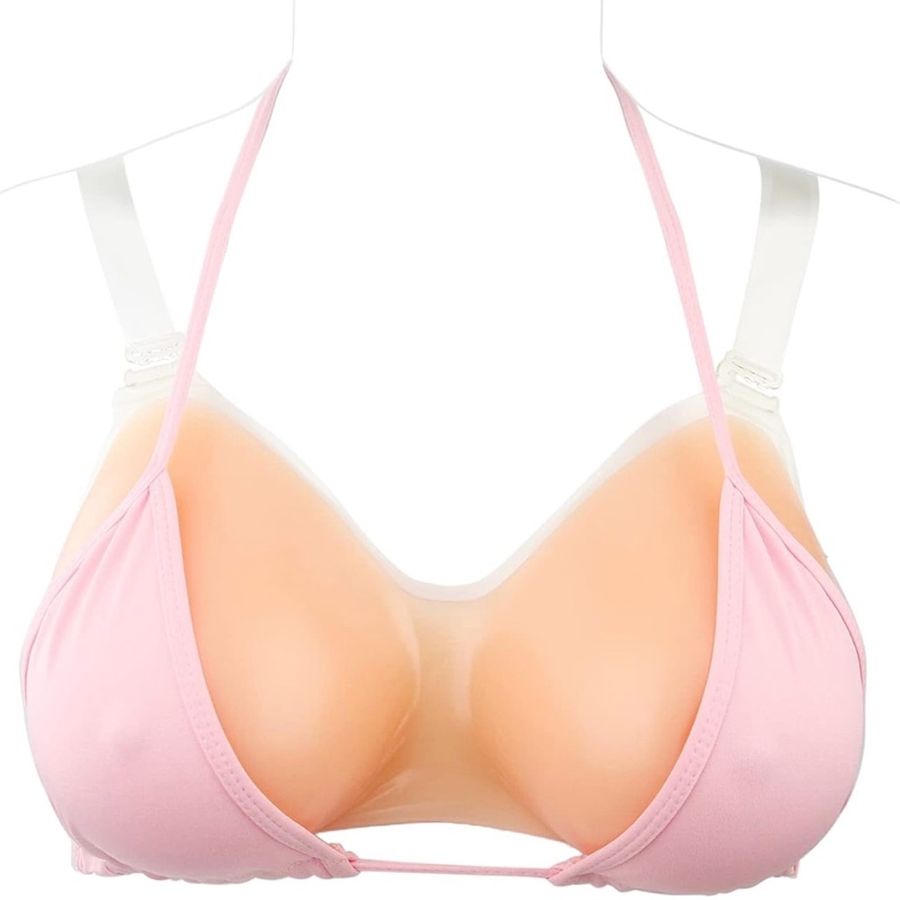 Strap on Breast Forms - Silicone Fake Breastplate